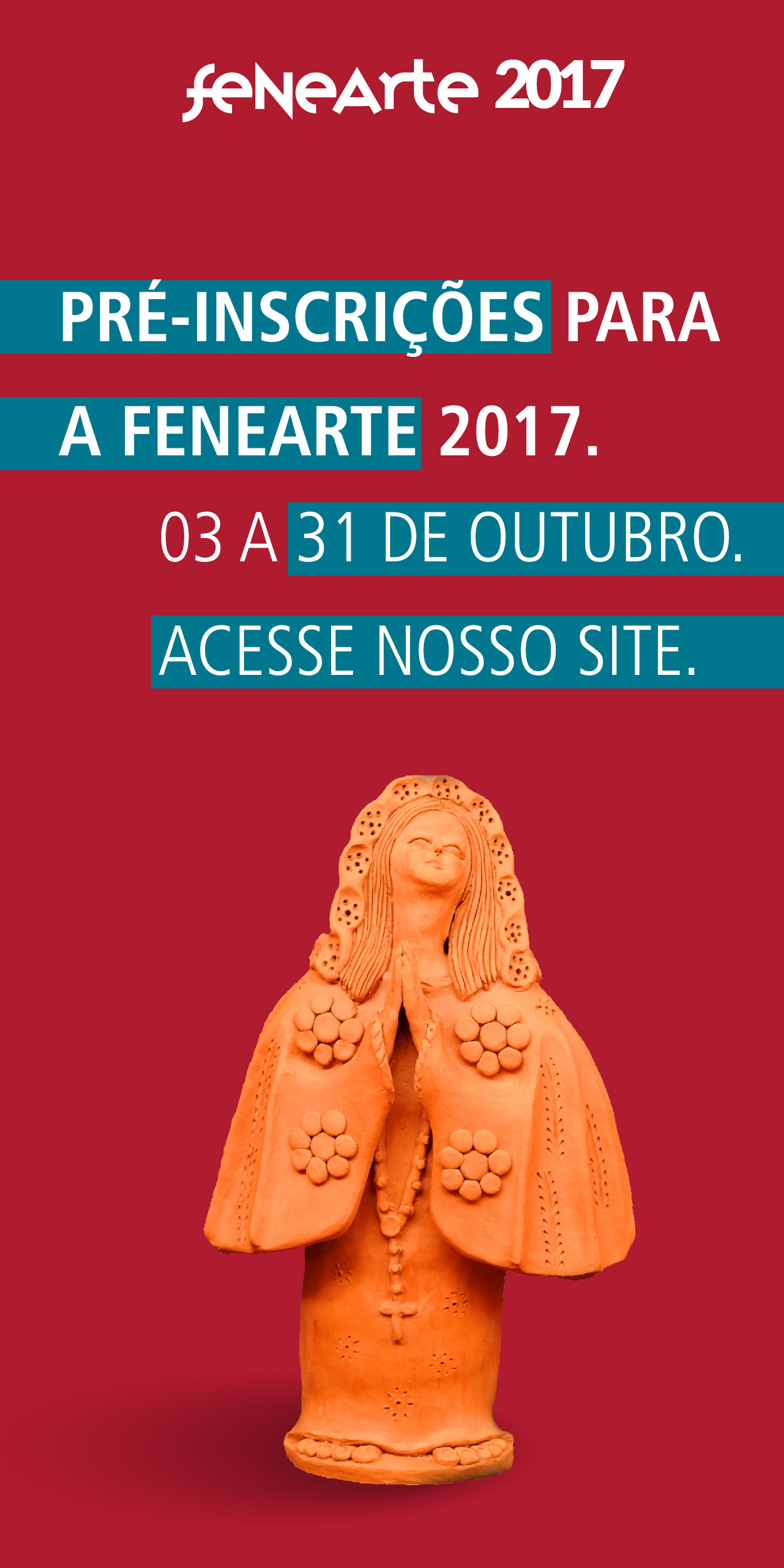 Imagem de  “Pré-inscrições para a Fenearte 2017”