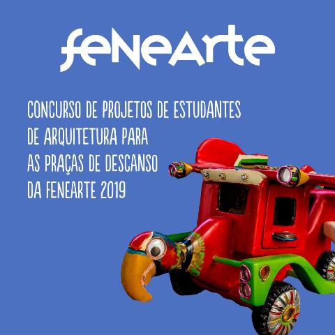 Imagem de  “Fenearte seleciona projetos de estudantes de arquitetura para as praças de descanso da Feira”