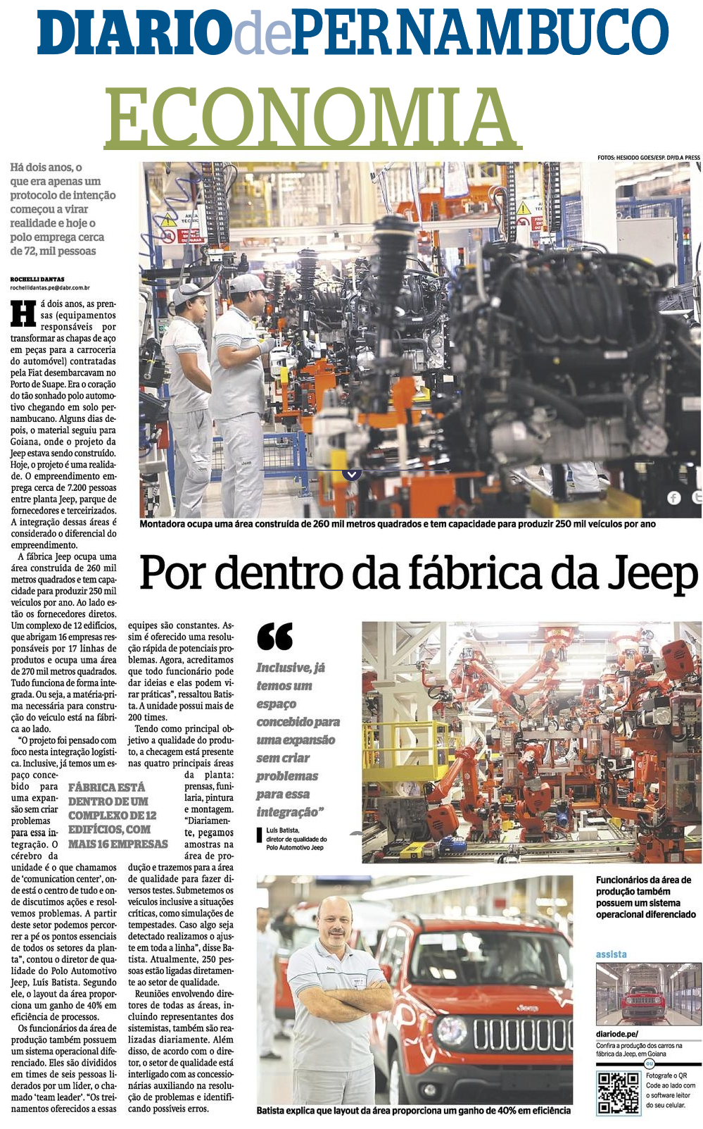 Imagem de  “POLO AUTOMOTIVO – Por dentro da fábrica da Jeep”